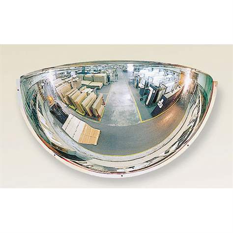 Oglindă panoramică securitate 180°, diametru Ø 660 mm, 1/4 sferă pentru siguranta observare monitorizare supraveghere