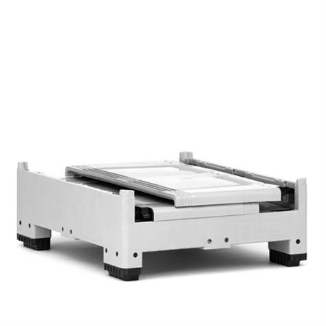 BigBox klappbar aus Polyethylen, vollwand, 1200 x 1000 x 1000 mm, mit Füßen - Bild4