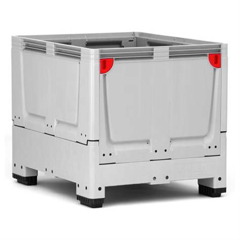 BigBox klappbar aus Polyethylen, vollwand, 1200 x 1000 x 1000 mm, mit Füßen - Bild5