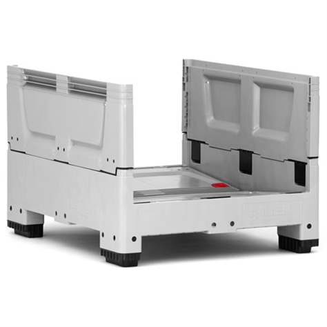 BigBox klappbar aus Polyethylen, Vollwand, 1200 x 1000 x 790 mm, mit Füßen - Bild2