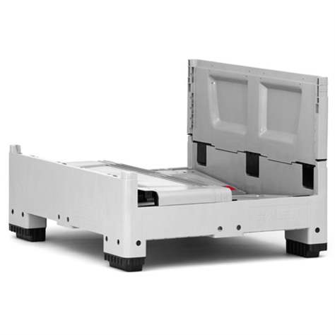 BigBox klappbar aus Polyethylen, Vollwand, 1200 x 1000 x 790 mm, mit Füßen - Bild3