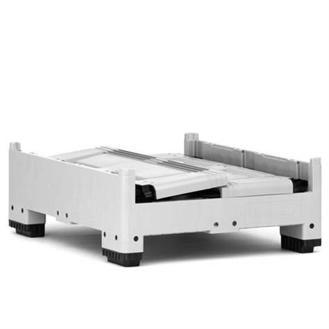 BigBox klappbar aus Polyethylen, Vollwand, 1200 x 1000 x 790 mm, mit Füßen - Bild4