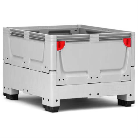 BigBox klappbar aus Polyethylen, Vollwand, 1200 x 1000 x 790 mm, mit Füßen - Bild5