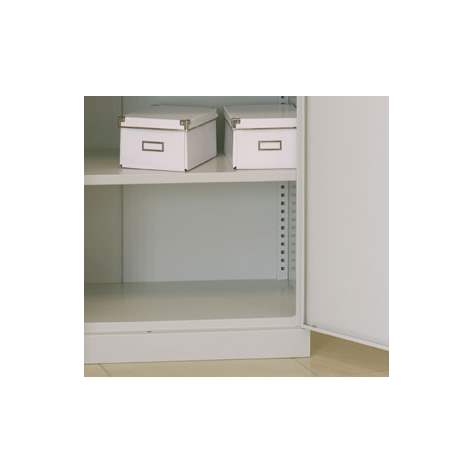 Poliță suplimentară, pas ajustare pe înaltime de 25 mm, LxlxH: 800 x 370 x 28 mm, cap. port. max. 60 kg, alabastru RAL5012 - Malow