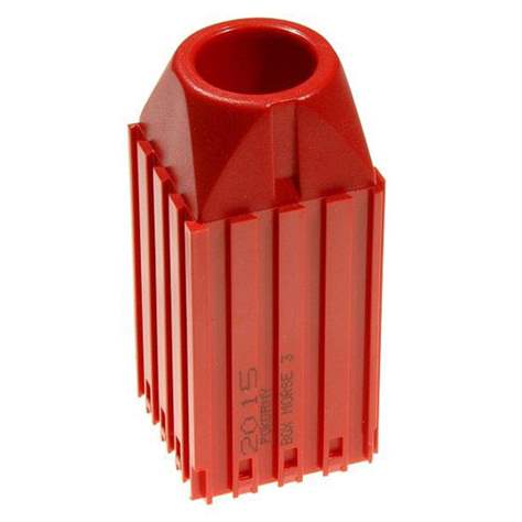 Kunststoff-Box für Werkzeuge mit Kegelschaft MORSE - M3, Modul 4x4, Farbe rot.