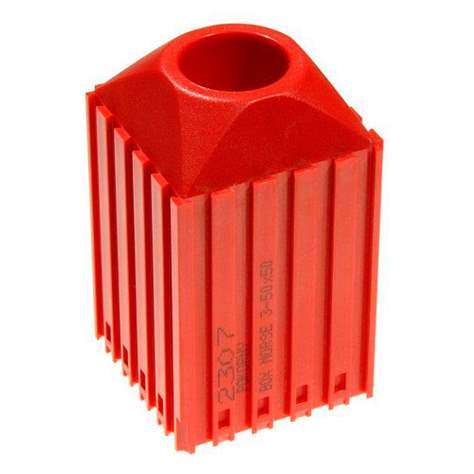 Kunststoff-Box für Werkzeuge mit Kegelschaft MORSE - M3, Modul 5x5, Farbe rot.