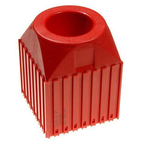 Kunststoff-Box für Werkzeuge mit Kegelschaft ISO 40, Modul 8x8, Farbe rot.