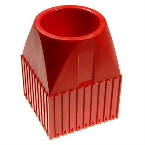 Kunststoff-Box für Werkzeuge mit Kegelschaft ISO 50, Modul 10x10, Farbe rot.