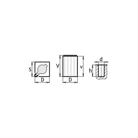 Kunststoff-Box für Werkzeugaufnahme des Typs ABS 32, Modul 5x5, Farbe rot. - Bild7
