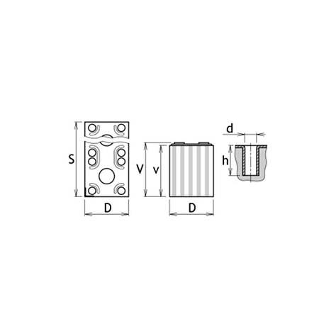 Kunststoff-Box zum Ablegen von Elektrodenhaltern, Modul 6x16, Farbe Rot. - Bild7