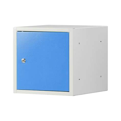 Einzelschließfach aus Metall, 450x450 mm, Türfarbe blau RAL5005 - Kovona Lysa nad Labem