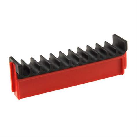 Ablegezwischenstück, 11 St. Ablegeplätze mit max. Durchmesser 6 mm, 98x19,5x30 mm.