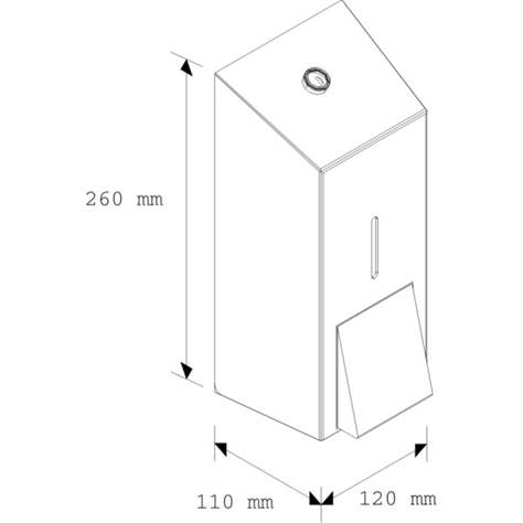 Dispenser pentru spumă, oțel inoxidabil lucios, - imagine3