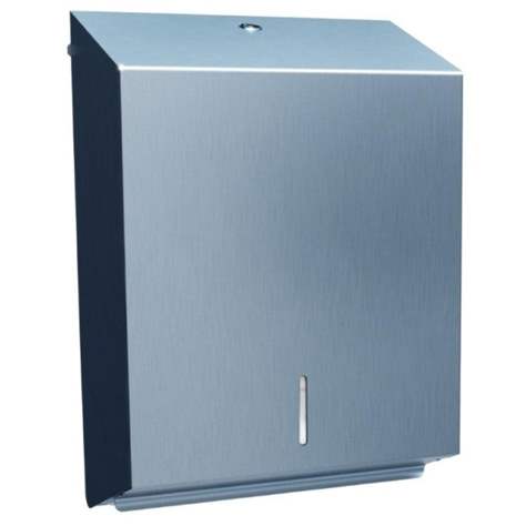 Toilettenpapierspender LUX (für Einzelblätter), Edelstahl matt, volumen 500 St.