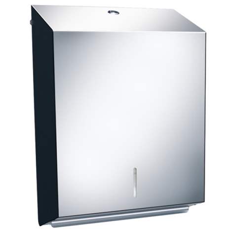 Dispenser prosoape de hârtie, oțel inoxidabil lucios, volum 500 buc.