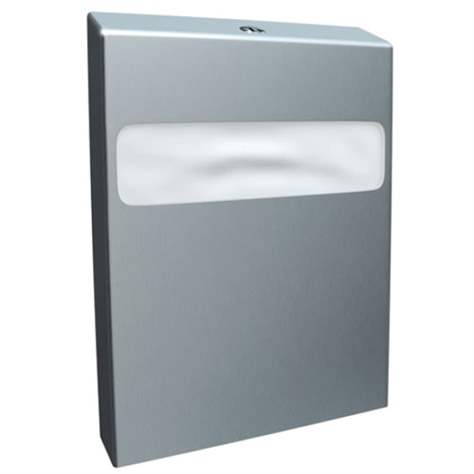 Behälter für Toilettenauflagen LUX, Edelstahl matt, volumen max. 100 St.