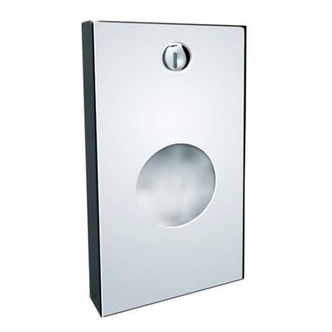 Behälter für Hygienebeutel LUX, Edelstahl glänzend. Volumen max. 25 St.