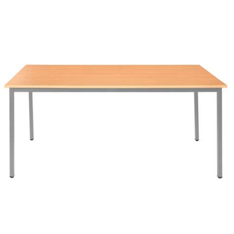 Masă `BOX`, 1600x800 mm, blat decor fag, cadru gri RAL9006