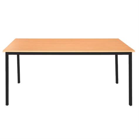 Masă `BOX`, 1600x800 mm, blat decor fag, cadru negru