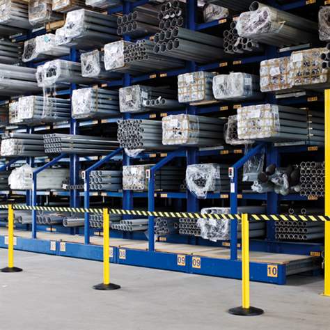 Personalleitsystem - Gurtpfosten Safety Extend, Gurtlänge 3,7 m, Gelb / Gurtfarbe Gelb-Schwarz - Bild3