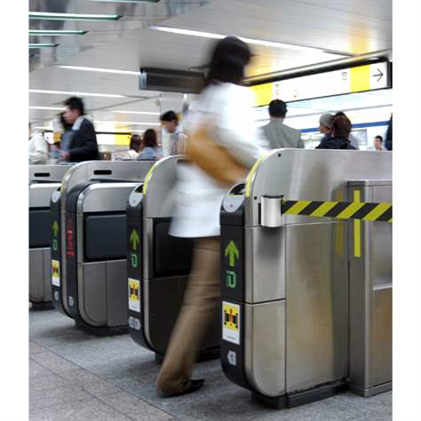 Gurtabsperrung in Kassette Wall Mount L, Gurtlänge 3,7 m, Schwarz / Gurtfarbe Gelb - Bild2