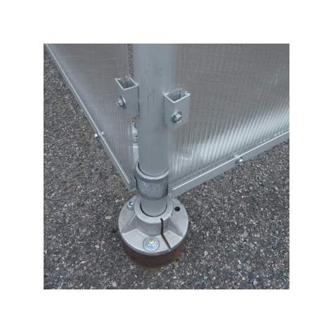 Überdachung - Raucherunterstand, H x B x T: 2050 x 2526 x1861 mm, Rohrkonstruktion mit Polycarbonat-Platten. - Bild4