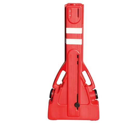 Scherengitter, Kunststoff, Länge ausgezogen 2,2 m, Rot-Weiß - Bild3