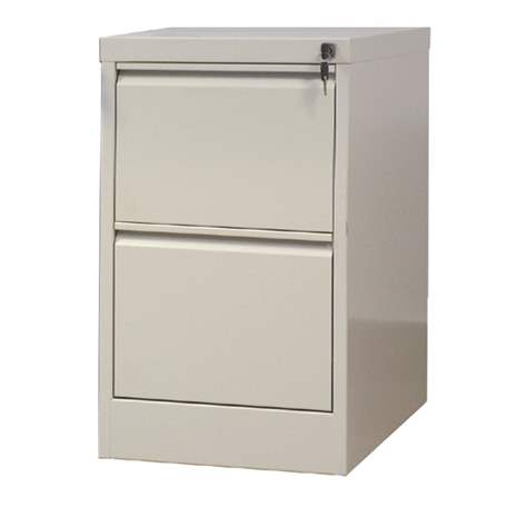 Cartotecă - dulap arhivare registratură - pentru format  A4, 2 sertare, HxLxl: 715x415x630 mm, gri RAL7035 - Malow