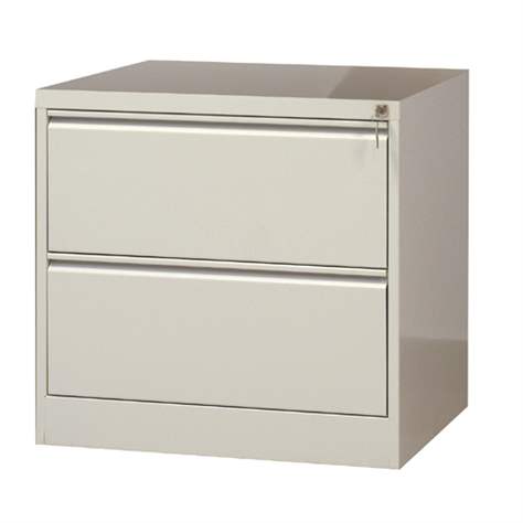 Cartotecă - dulap arhivare registratură - pentru format  A4 cu 2 rânduri sertare, HxLxl: 715x415x630 mm,  gri RAL7035 - Malow