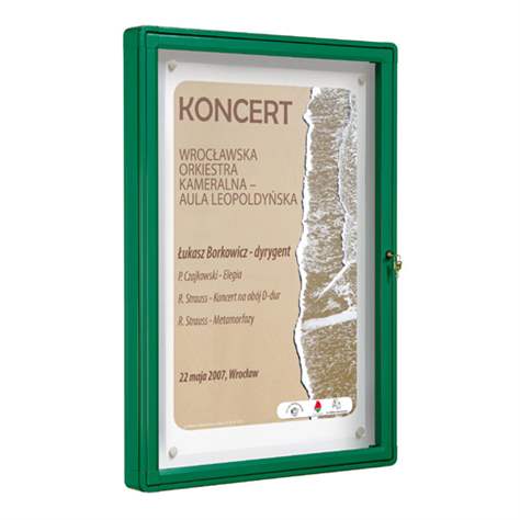 Dvoustranná venkovní vitrína '2000', 1000 x 750 mm, křídlové dveře, eloxovaný hliník - obrázek4