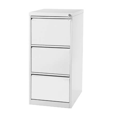 Hängeregistraturschrank ECONOMY, Format A4, 3 Schubladen, HxBxT: 1012x405x623 mm, Lichtgrau RAL7035 - Kovona Lysa nad Labem