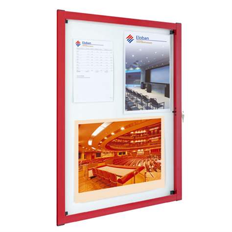 Avizier Media pentru spații interioare, 382 x 512 mm, 2 x A4, cadru din aluminiu - imagine2