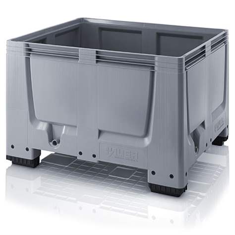 BigBox aus Polyethylen, Vollwand, 1200 x 1000 x 1000 mm, mit Füßen