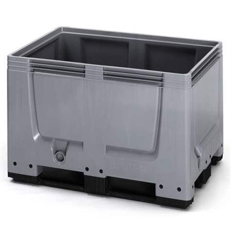 BigBox aus Polyethylen, Vollwand, 1200 x 1000 x 1000 mm, mit Kufen