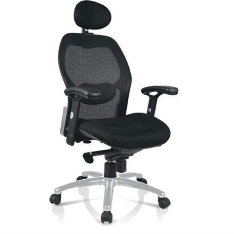 Bürodrehstuhl MESH mit Netzrückenlehne, Farbe schwarz - Nowy Styl Group