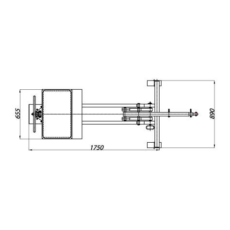 Gegengewichts-Kran, Tragfähigkeit max. 550 kg - Bild4