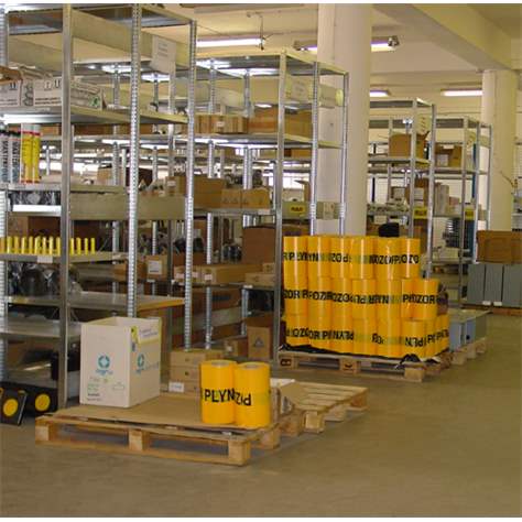 Dvojstranný regál CLIP S3, V: 2000 mm, 2 x 5 polic 1300 x 400 mm, nosnosť 230 kg, šedý, základný - META Skladovací technika - obrázok6