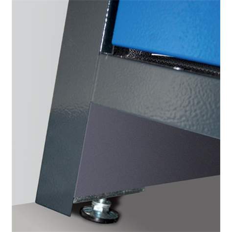 Bezpečnostní skříň na chemikálie 30 min., 4 zásuvky, š. 1164 mm, dveře šedé - asecos GmbH - obrázek2