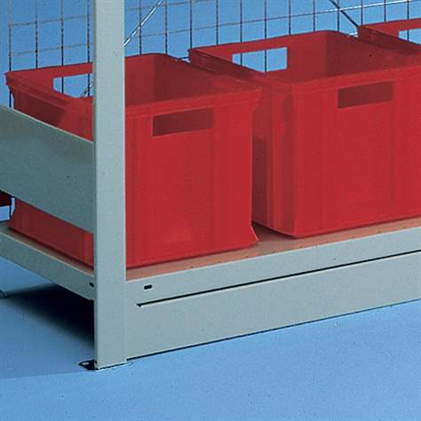 Spodní soklová lišta 1000 mm, výška 56 mm, barva šedá RAL7035 - META Skladovací technika