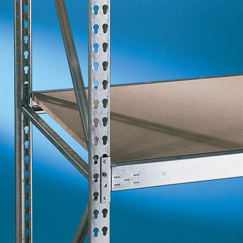 Regál zásuvný MINI-RACK, V: 2500 mm, 4 police 2200 x 1050 mm z dřevotřísky, nosnost 600 kg, základní - META Skladovací technika - obrázek2