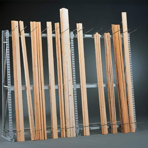 Raft de bază cu rame MINI-RACK pentru depozitare pe verticală, pe o parte, HxLxl: 3000x1400x500 mm - META Skladovací technika