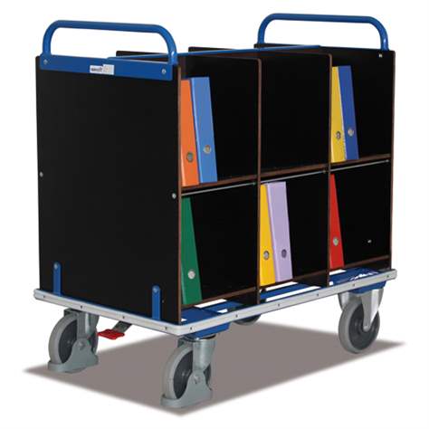 Aktenwagen VARIOfit mit 12 Fächern, L x B x H: 1105x700x1170 mm - Cordes