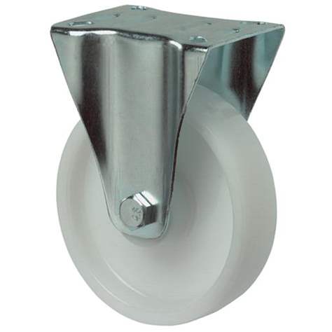 Transport-Bockrolle, Polyamid, Durchm. 100 mm, Traglast 125 kg