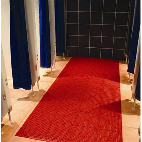 Nassraummatte Flexi-Deck 0,3x0,3 m, Farbe Rot, VE 9 Stück - COBA Europe GmbH - Bild2