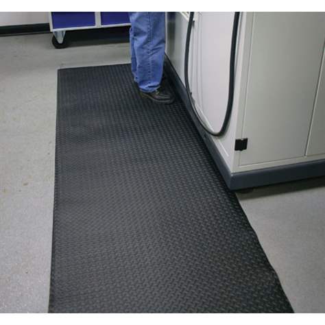 Arbeitsplatzmatte Orthomat 1,5x0,9 m, Schwarz, Tränenblechoptik - COBA Europe GmbH - Bild2