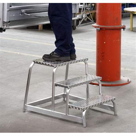 Alu-Arbeitspodeste, Höhe 0,6 m, 3 Stufen - Bild2