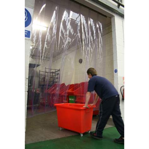 Streifenvorhänge Standard, transparent, Breite 200 mm, Rolle 50 m - COBA Europe GmbH - Bild4