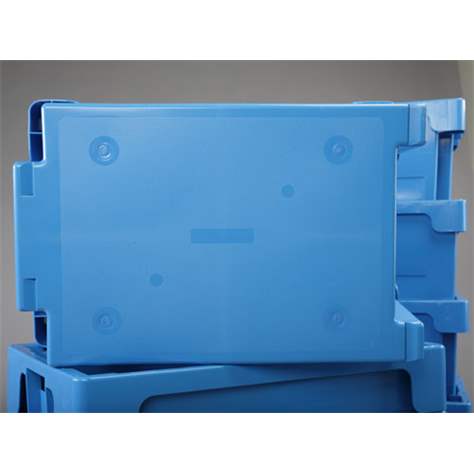 Drehstapelbehälter DSBN, Volumen 25 l, LxBxH: 600 x 400 x 150 mm, Farbe blau - Bild4