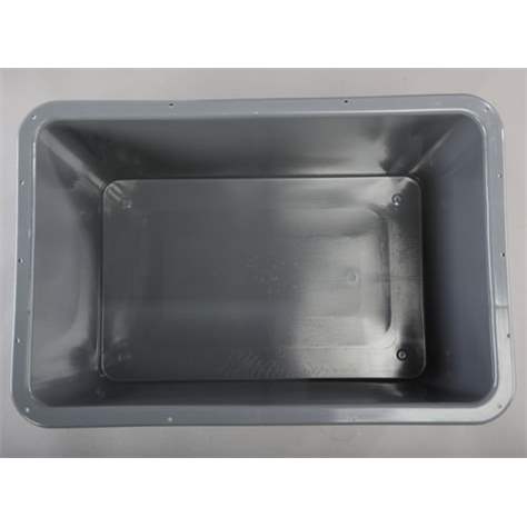 Stapelbehälter U-Rand, 80 l, LxBxH: 800 x 600 x 220 mm, Mattweiß - Bild2