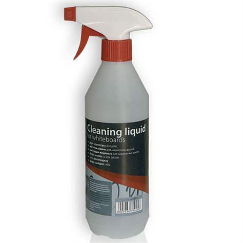 Reinigungsspray, zur Reinigung der weißen Oberfläche. 0,5 l Flasche mit Zerstäuber.